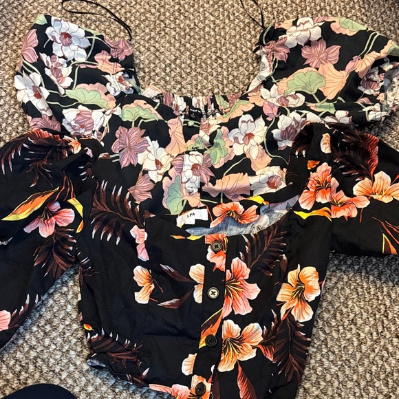 LPA Tops - LPA Multicolor Floral Blouse